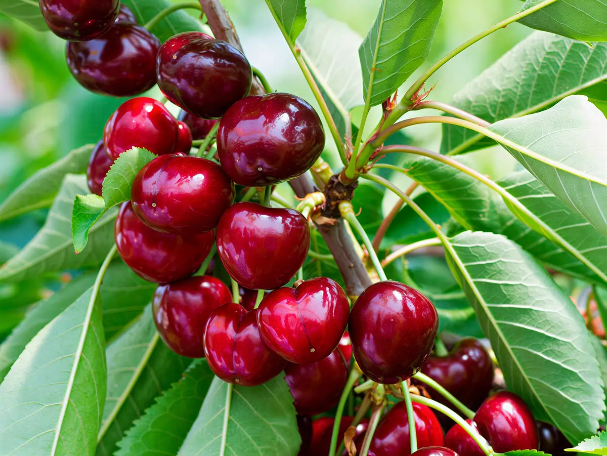 Cerises de la variété Sweet Lorenz