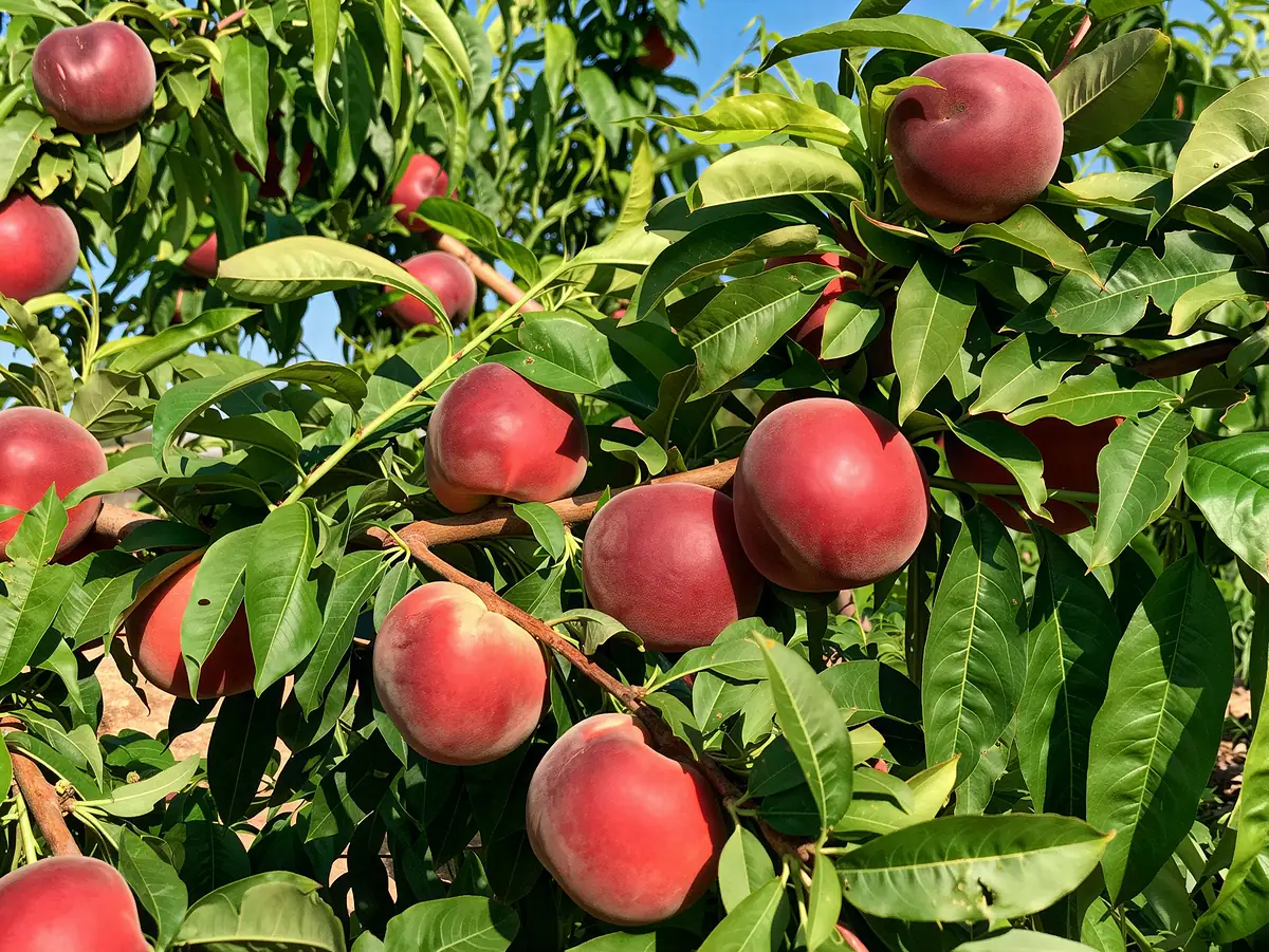 Pêches de la variété Amandina
