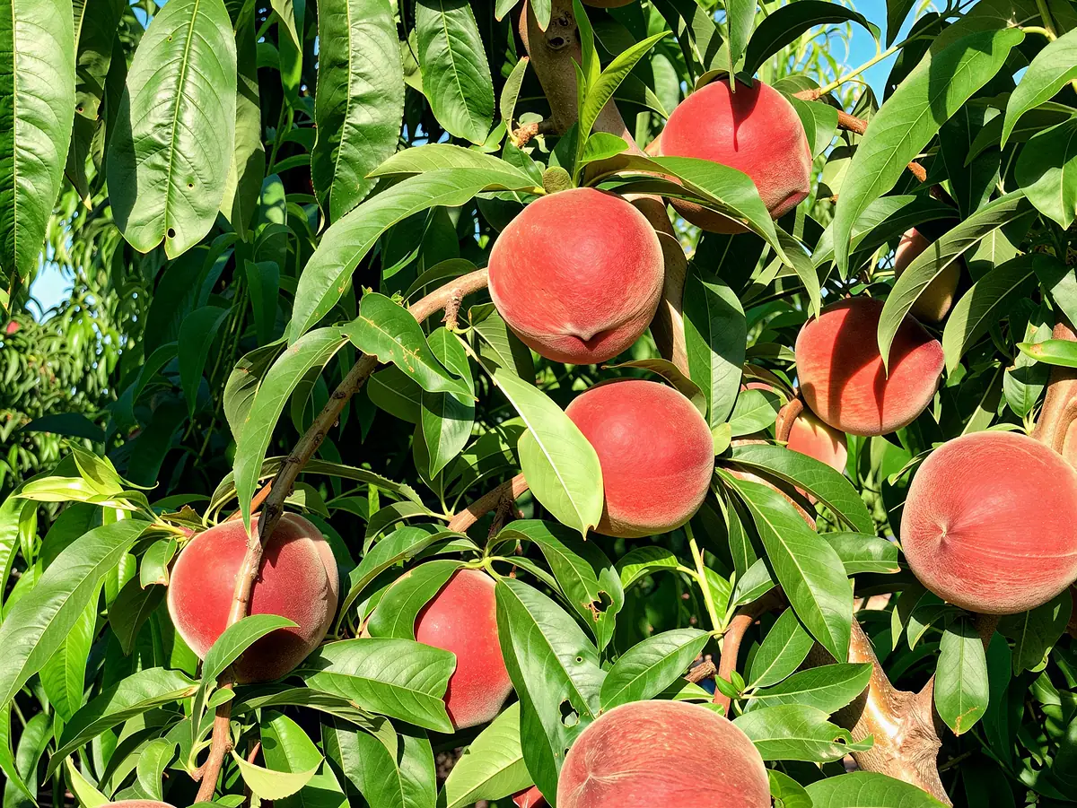 Pêches de la variété Pamela