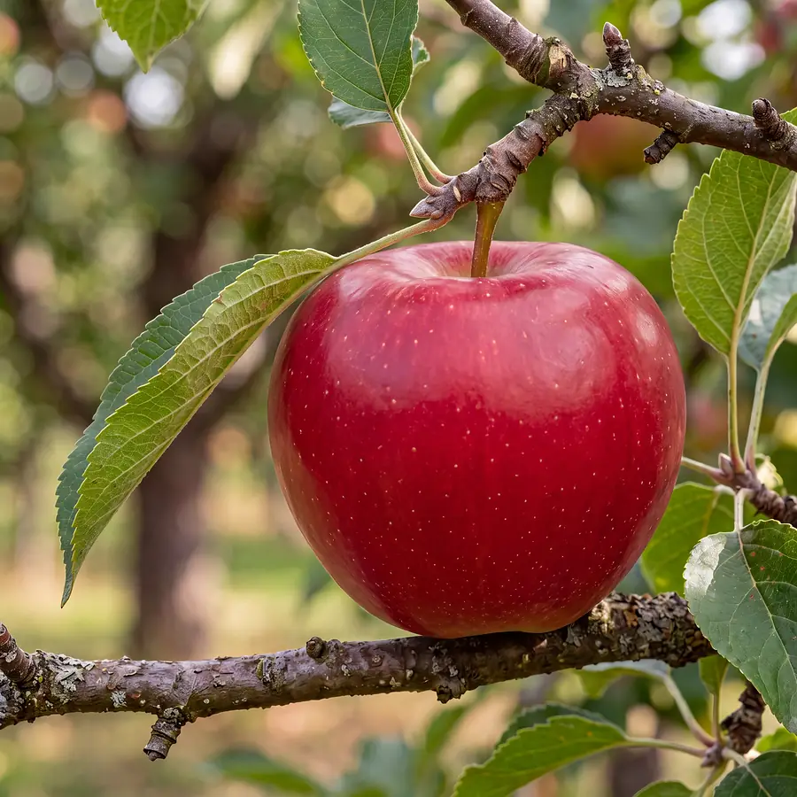 Fruits sur l'arbre : pomme